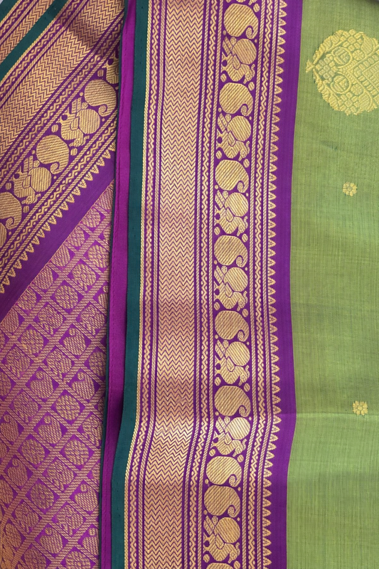 Pure Kanjivaram Double Varapu Saree