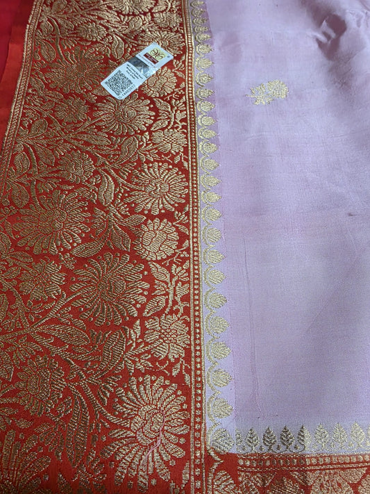 Pure raw mango silk Saree